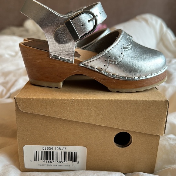 Hanna Anderson Mary Jane Clog - Silver size 27 - Picture 3 of 4
